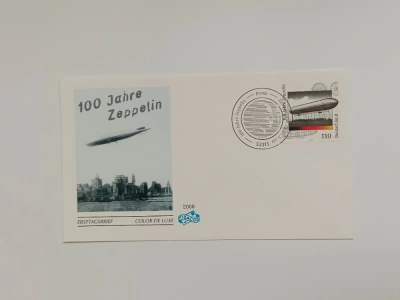 Obálka prvního dne 100 Jahre Zeppelin Německo Bonn 2000 (10014) DOK2