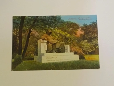 Pohlednice Budapešť - Budapest Anonymus szobor - Anonymus Denkmal (615124)