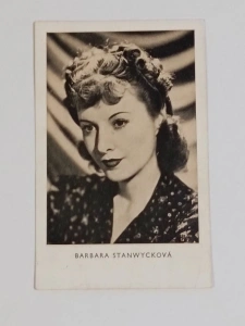 Stará sběratelská fotografie Barbara Stanwycková - určeno do albumu (644024) DOK2