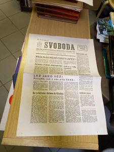 Noviny SVOBODA - zvláštní vydání 22. srpna 1968 - orgán středočeského krajského výboru KSČ (710124)