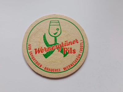 Pivní tácek - Wernesgrüner Pils - Brauerei Wernesgrün - Německo (109725) DOK3