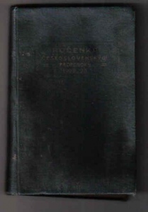 Ročenka Československých profesorů 1922-23 (1020709) ext. sklad
