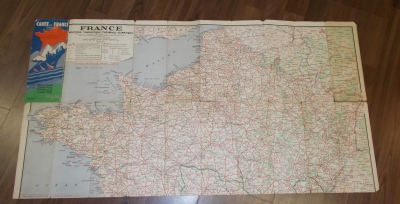 Carte de France  Mapa Francie 1940 (281416)