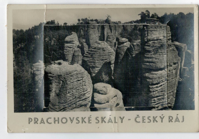 Prachovské skály Český Ráj - pohled s leporelem (97114)