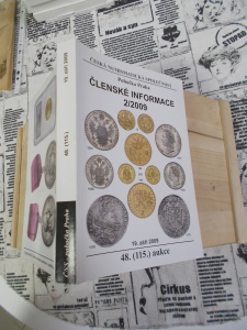 Členské informace 2/2009 Česká numismatická společnost Pobočka Praha 48. (115.) aukce 19.září 2009 katalog (920) externí sklad