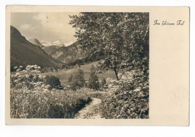 Pohled im schönen tal v krásném údolí hory (85820) externí sklad