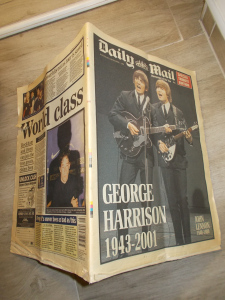 Daily Mail -Special tribune edition -December 1/2001 -Úmrtí: George Harrison (478820) Z18