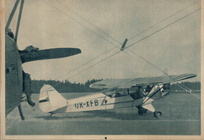 Pohled Krídla všetkým - K-8 Lietadlo Piper Cub - Velký formát (346720)