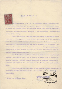 Vysvědčení - potvrzení o zaměstnání - Nakladatelství Standard exporter of Czechoslavakia 1927 (688820)